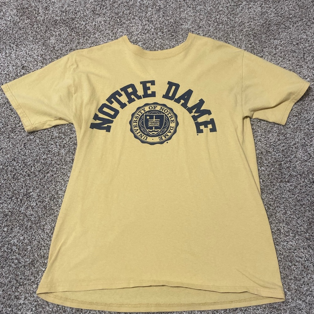 Pale Yellow Norte Dame Tee